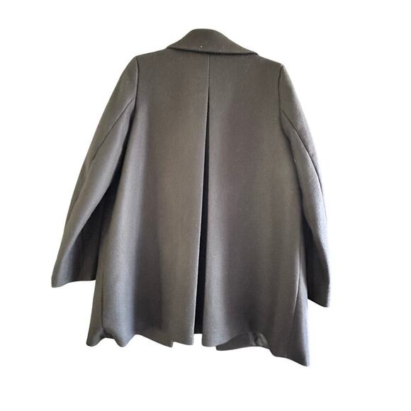 COS Women's Blue Wool Blended Button Front Biker Jacket Size 10 - Picture 2 of 6